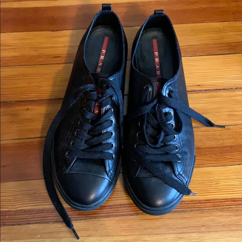 PRADA Leather sneakers 4E2336